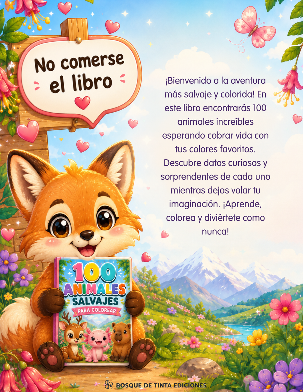 La Gran Aventura de los 100 Animales Salvajes - Colorea, Aprende y Descubre